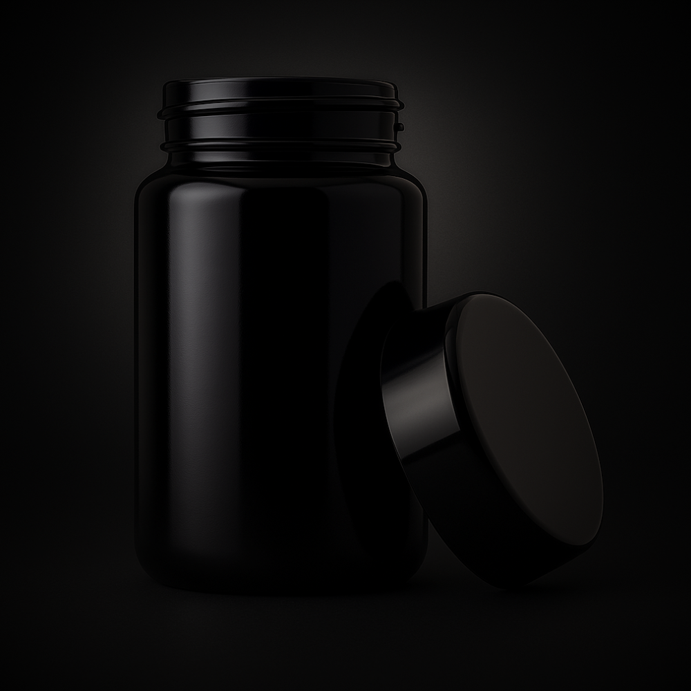 100ml Short Wide Mouth Lume Glass