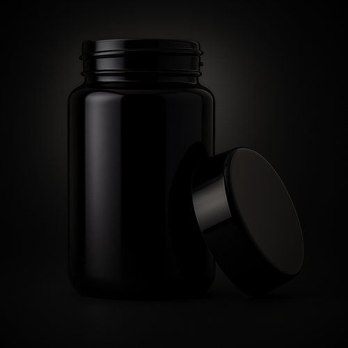 100ml Short Wide Mouth Lume Glass